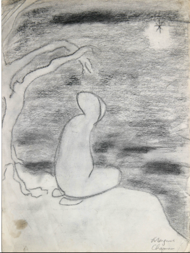 Margaret Chapman, Hope, undated, Charcoal on paper, 36 x 26.9cm, Cunningham Dax Collection, courtesy of the artist.