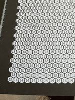 Corner of A4 page with hexagons